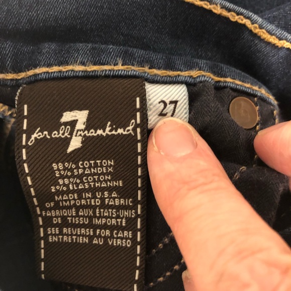 7 For all mankind ladies Jeans size 27 - Picture 6 of 6